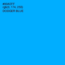 #00AEFF - Dodger Blue Color Image
